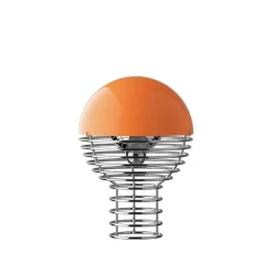 Wire portabel bordslampa orange