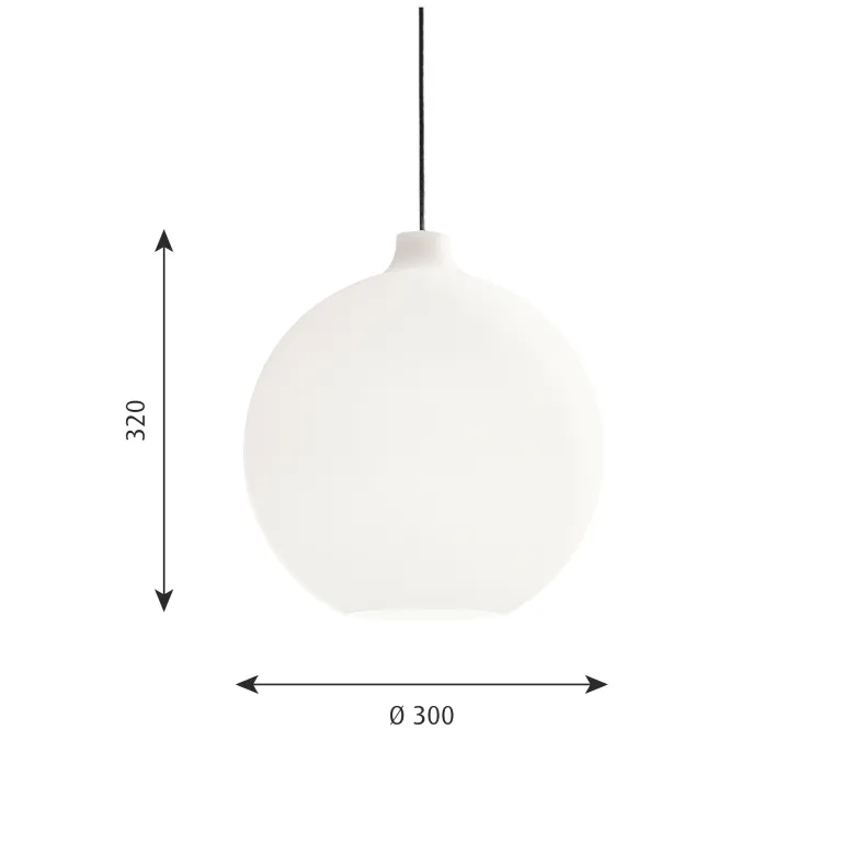 Wohlert 300 taklampa white