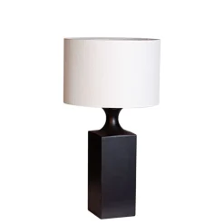 Woody H56cm bordslampa svart/vit