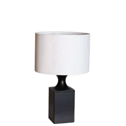 Woody H42cm bordslampa svart/vit