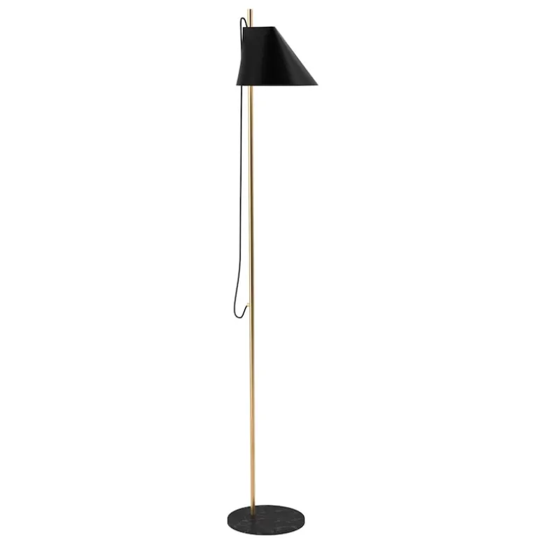 YUH Golvlampa black/brass