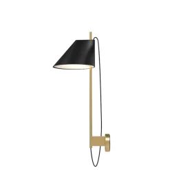 YUH Vägglampa black/brass