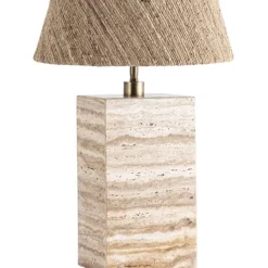 Zenith H34 bordslampfot travertin beige