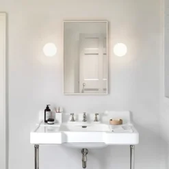 Zeppo vägglampa IP44 polerad krom